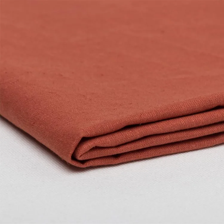 Cheap high quality customized soft clothing fabrics woven linen cotton 55% linen 45% cotton linen/cotton fabric for clothes