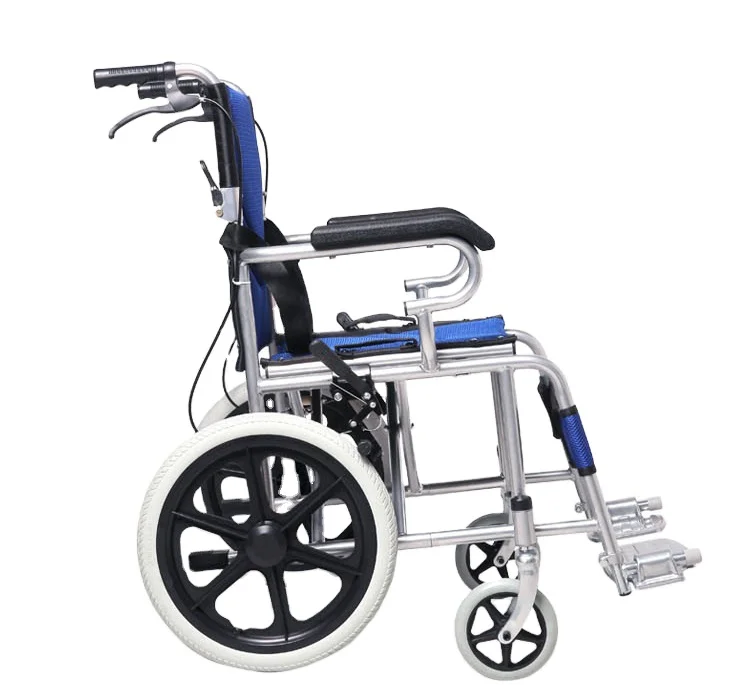 Comfortable Steel Manual Foldable Lightweight Wheelchair