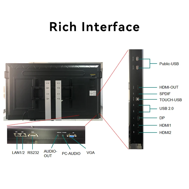 video conference equipment interactive table lcd monitor stand conference room video conference system