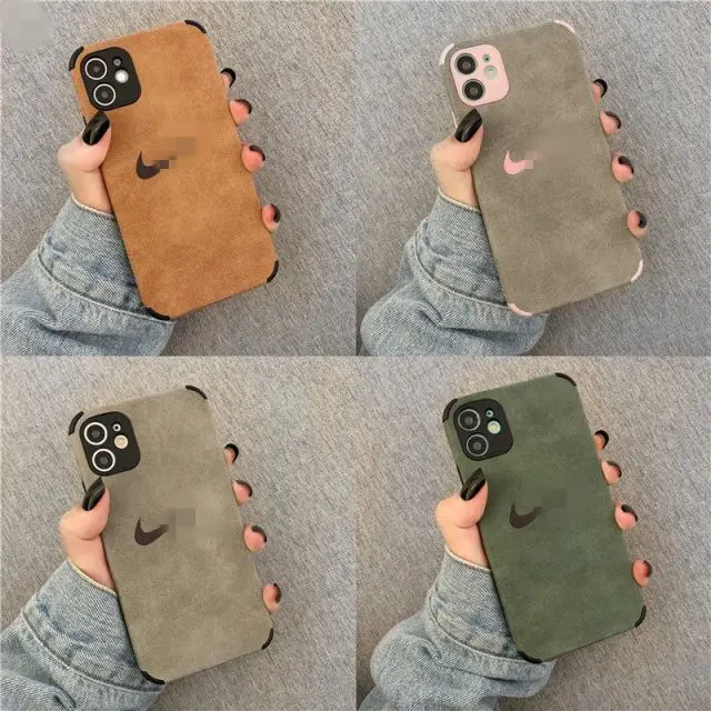 Лидер продаж, ударопрочный чехол-накладка, кожаные чехлы для телефонов iPhone 13 Pro Max, 12, 11, мягкий замшевый чехол для телефона из ТПУ