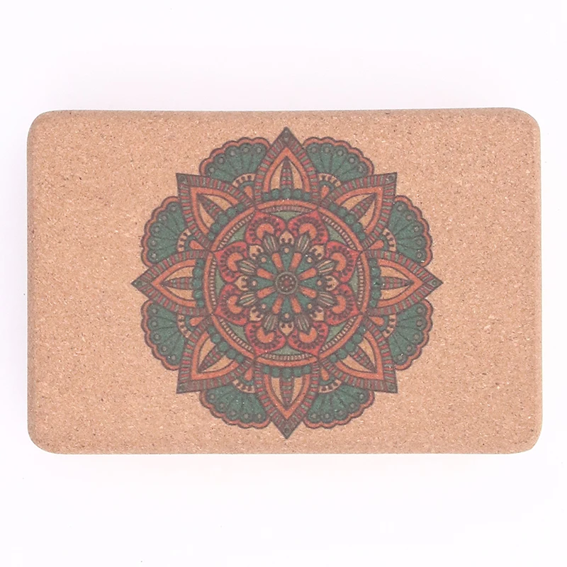 Customized Large Reycled Sturdy Cork Yoga Block Colour Bricks Woman Yoga Sets Fitness Eva Foam Color Block