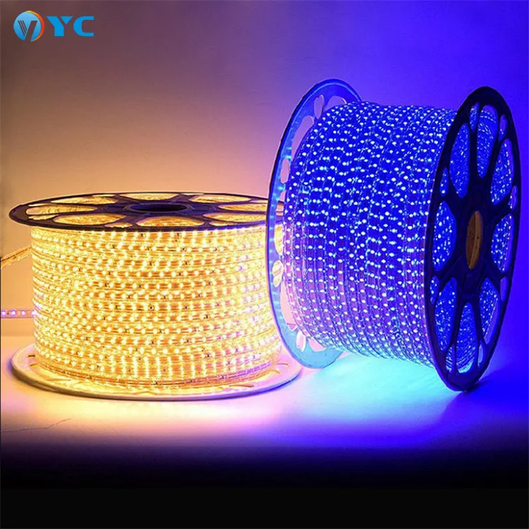 110 В/220 В 50 м неоновый гибкий уличный 5050 SMD 100 RGB Водонепроницаемый светодио дный светильник/светодио светильник s/светодио