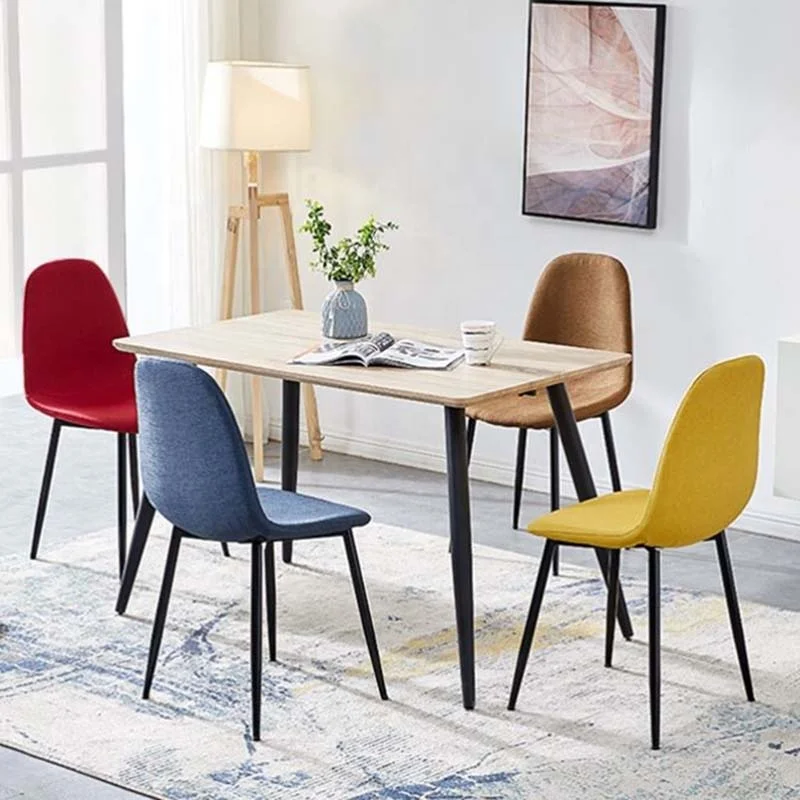 Hot sale Free sample home furniture fabric dining room leisure chairs modern design cheap dining chair