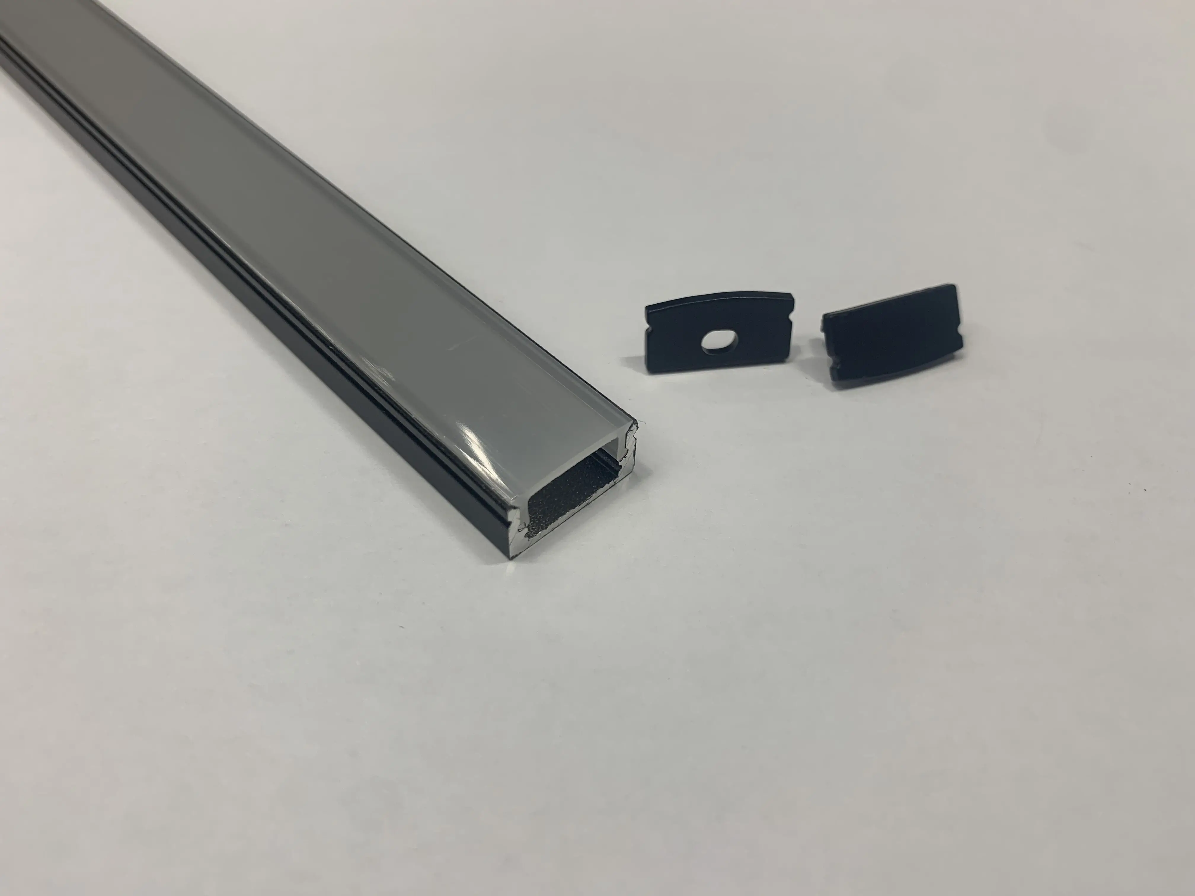 17x8mm black white sliver Linear Led Aluminum Profile with 2835 led strip