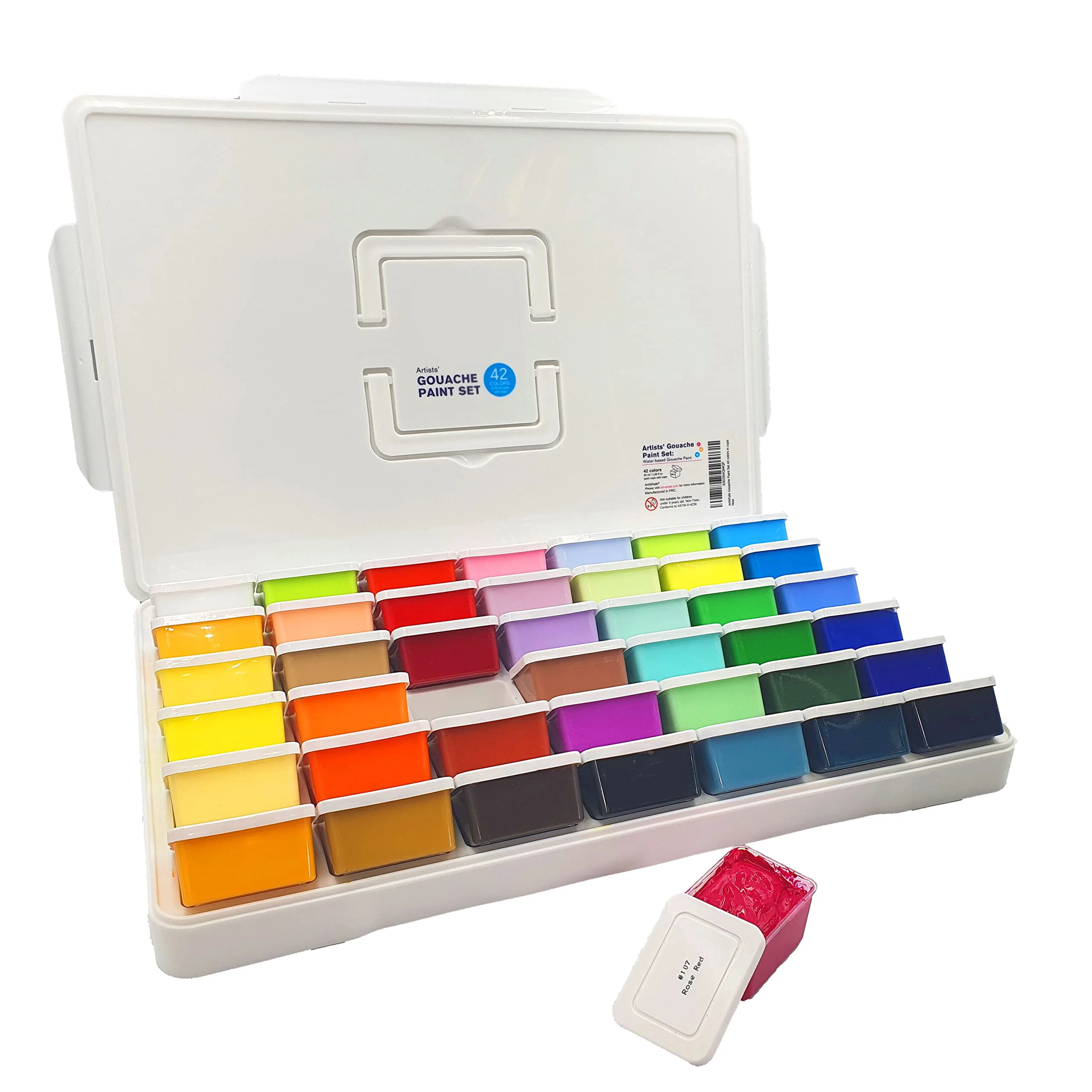 Художественные принадлежности, набор краски для гуаши с чашкой желе, 42 цвета, 50 мл, высококачественные наборы художественной краски для гуаши Oem