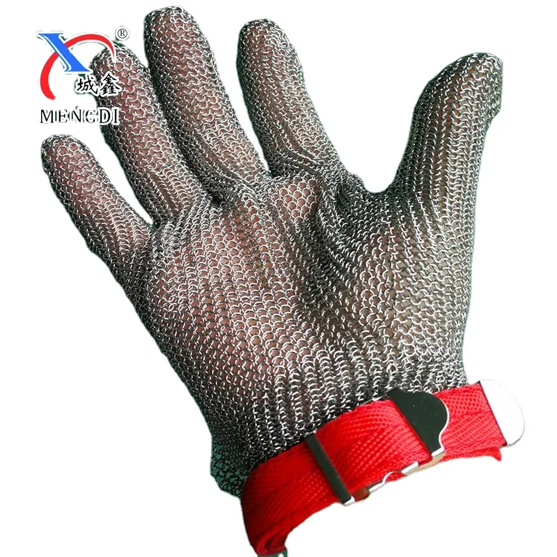 Butcher cut hand protected safety security steel metal Mesh Gloves