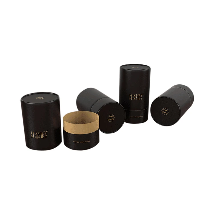 
2021 Costom Packaging Food Grade Boxes Tea Gift Sets Luxury Biodegradable White Blank Paper Tube Package 