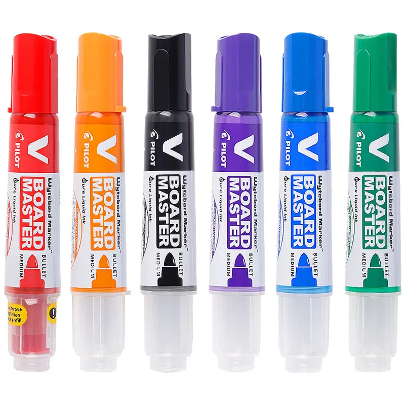 P-ILOT Large Capacity V Straight Liquid Type Water Based Erasable Whiteboard Marker