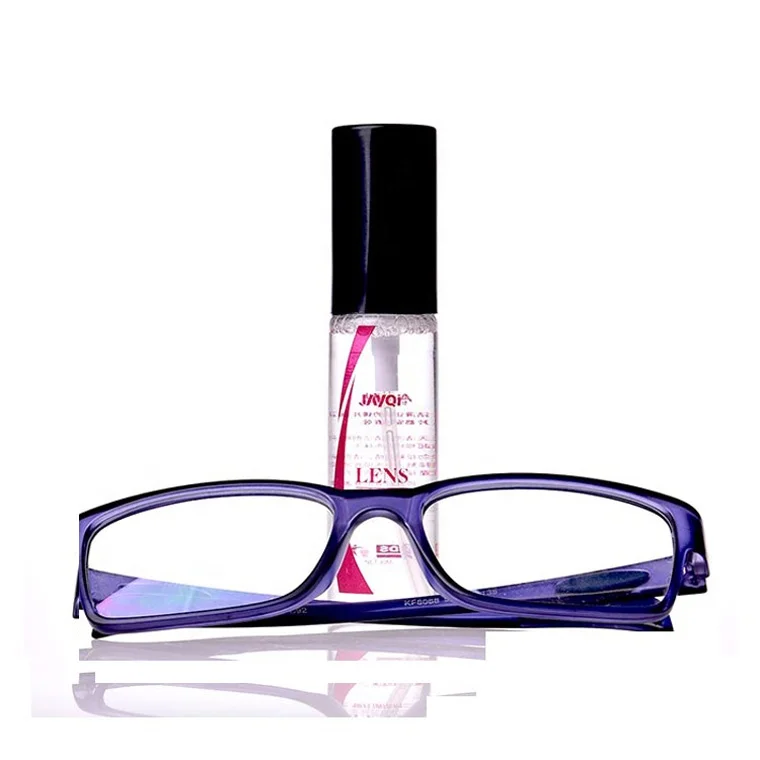 low cost 30ml pet bottle vr glasses cleaner, customized anti-fog spray cleaner for glasses