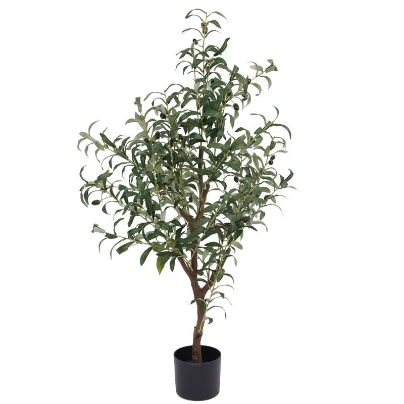 wholesale Custom Height Outdoor Artificial Olive Tree Art Plastic olive Plant Restaurants Hotel decor