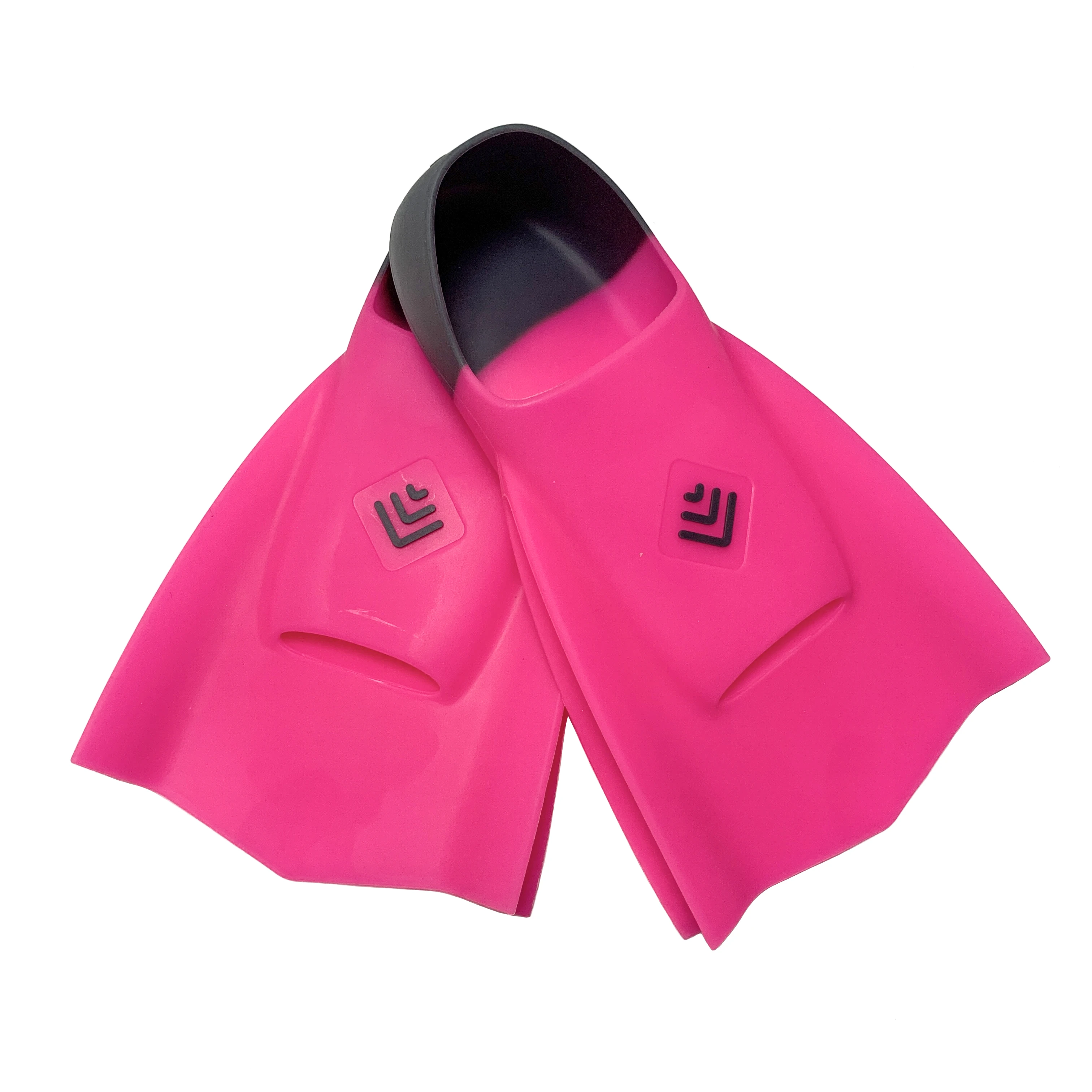 Adult Full Silicone Swimming Training Fins Full Foot Professional Swim Fin Shoes Short Blade Diving Snorkeling Flippers