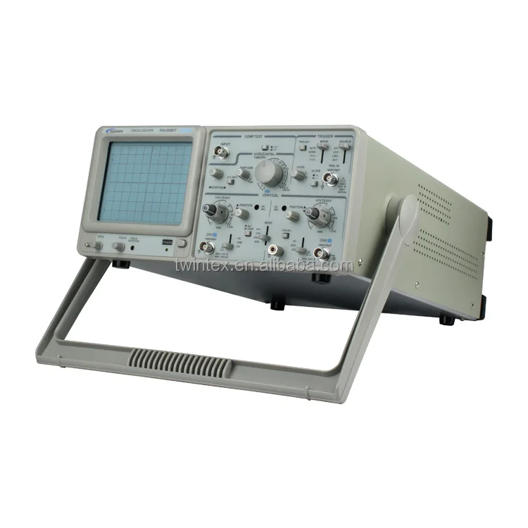 Twintex TOS-2100C задержки развертки двухканальный ЭЛТ-аналоговый осциллограф 100