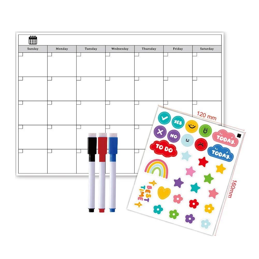 Magnetic Weekly Planner Monthly Planner Calendar Wall Calendar