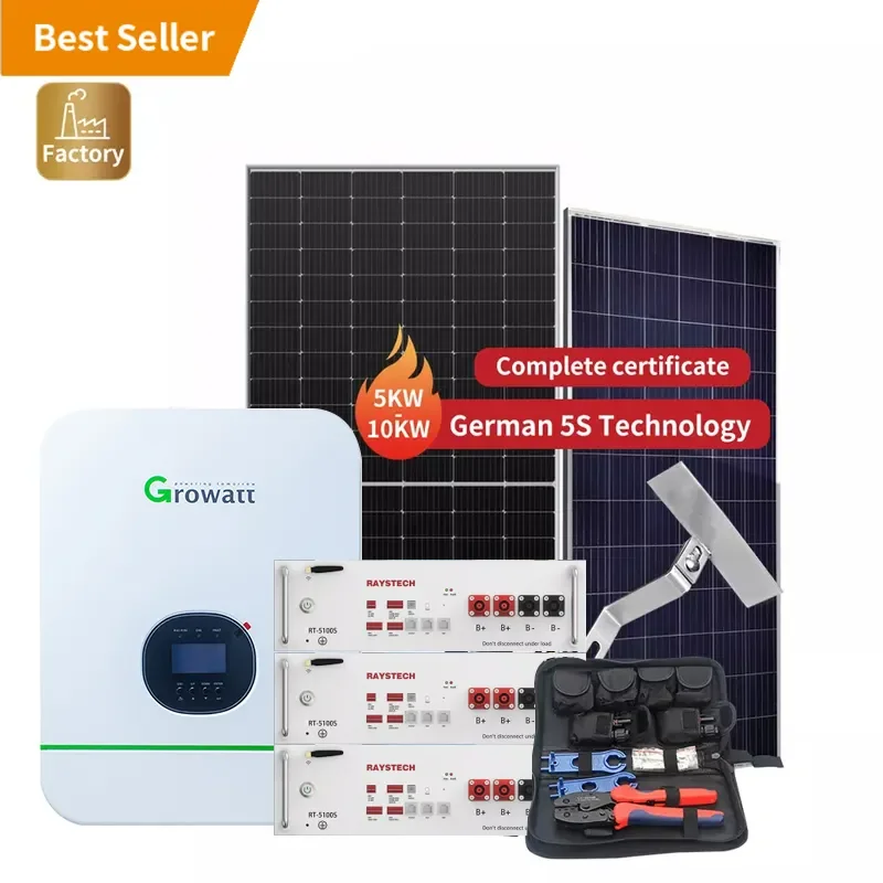 Technology Wholesale Price 5000 Watts Hybrid Inverter Solar Photovoltaic Panels And Battery 5Kw Solar Power System