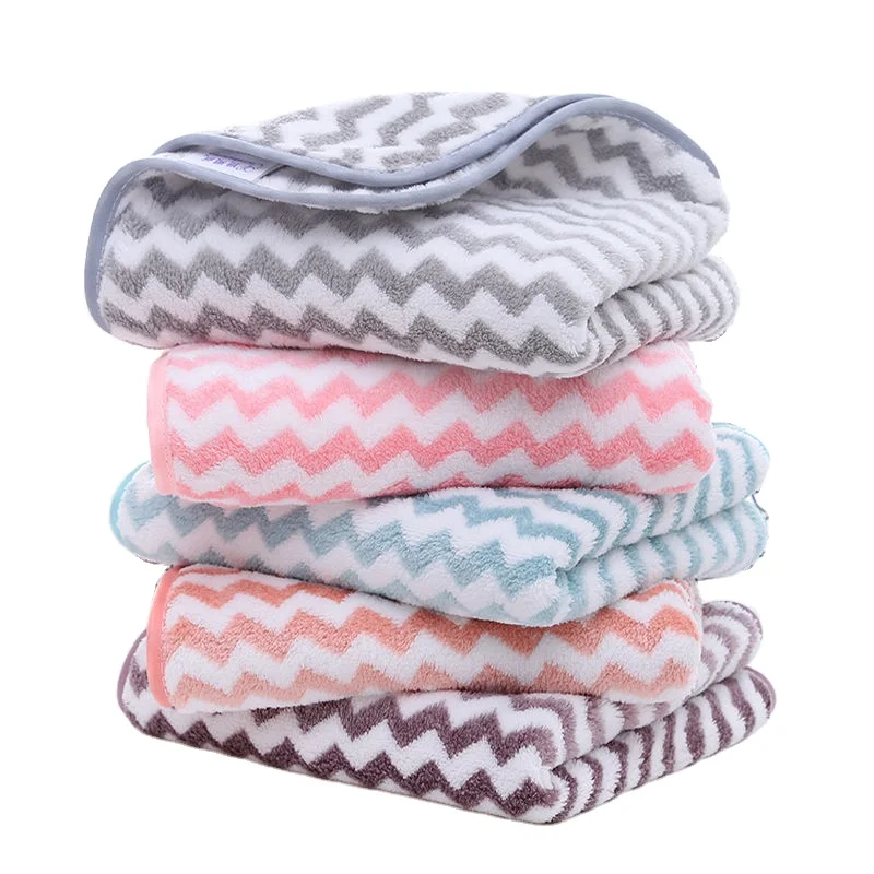 Полотенце из микрофибры в полоску, полотенце для ванной 70*140