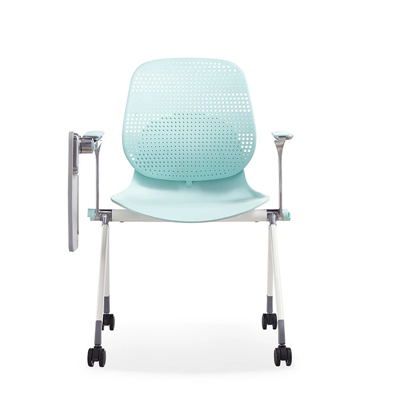 Meeting Office College Classroom Conference Training Chair With Writing Pad Tablet
