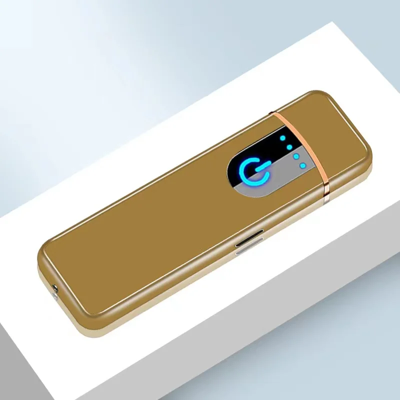 Hot Sale Gift Box Packaging Touch Sensor Electronic Cigarette Lighter Mini USB Fast Charging Lighters