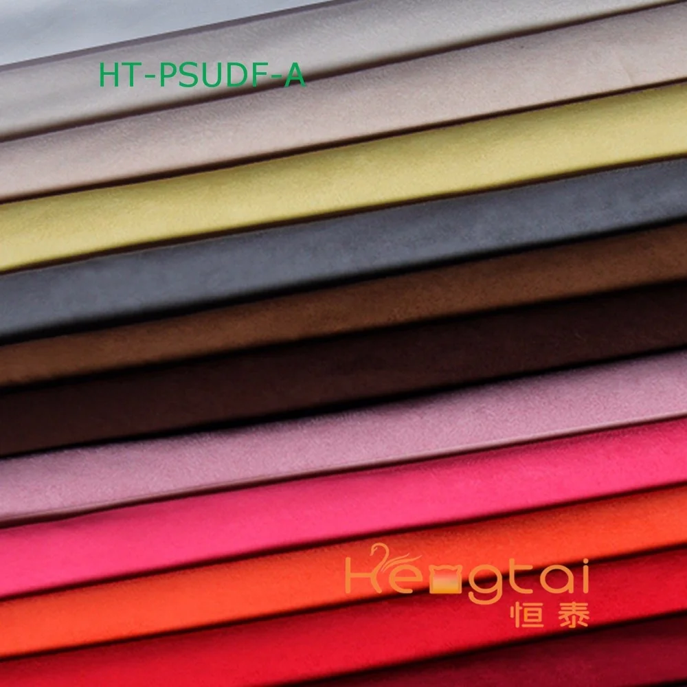 100% Polyester Warp Weft Wholesale Faux Micro Suede Sofa Car Seat Fabric Stock On Hand
