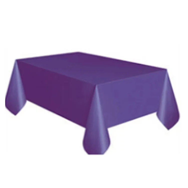 Wholesale simple wedding round plastic tablecloth event decorative table cover