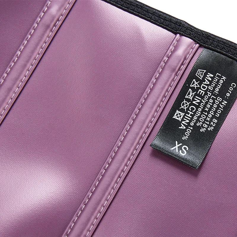 6-breasted Sweating Sports Corset Waist Tight-fitting Belly Shaping Latex