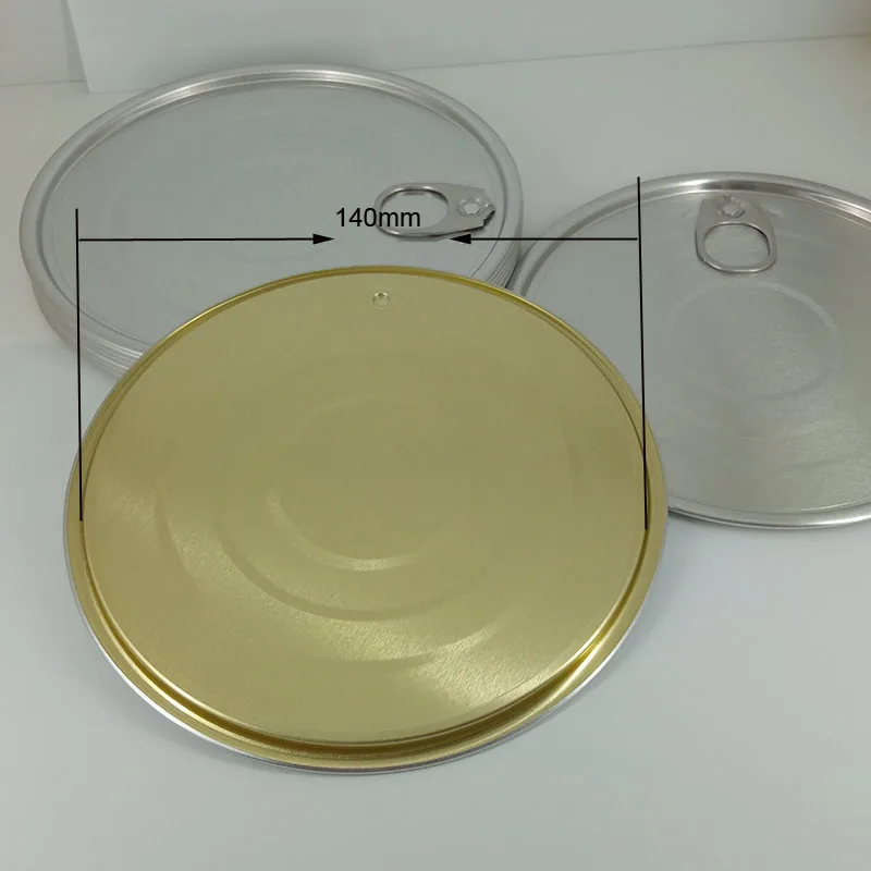 New Arrival 140mm Easy Open Lid 504# Aluminum Easy Open Lid for Canned Food TFS Easy Open End for Coffee Can Cap Big Can Cover