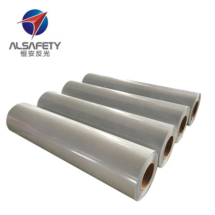 China Supplier Gray TPU Vinyl Heat Transfer Reflective Sheeting Printable Heat Transfer T-Shirt Vinyl Reflective Sheeting