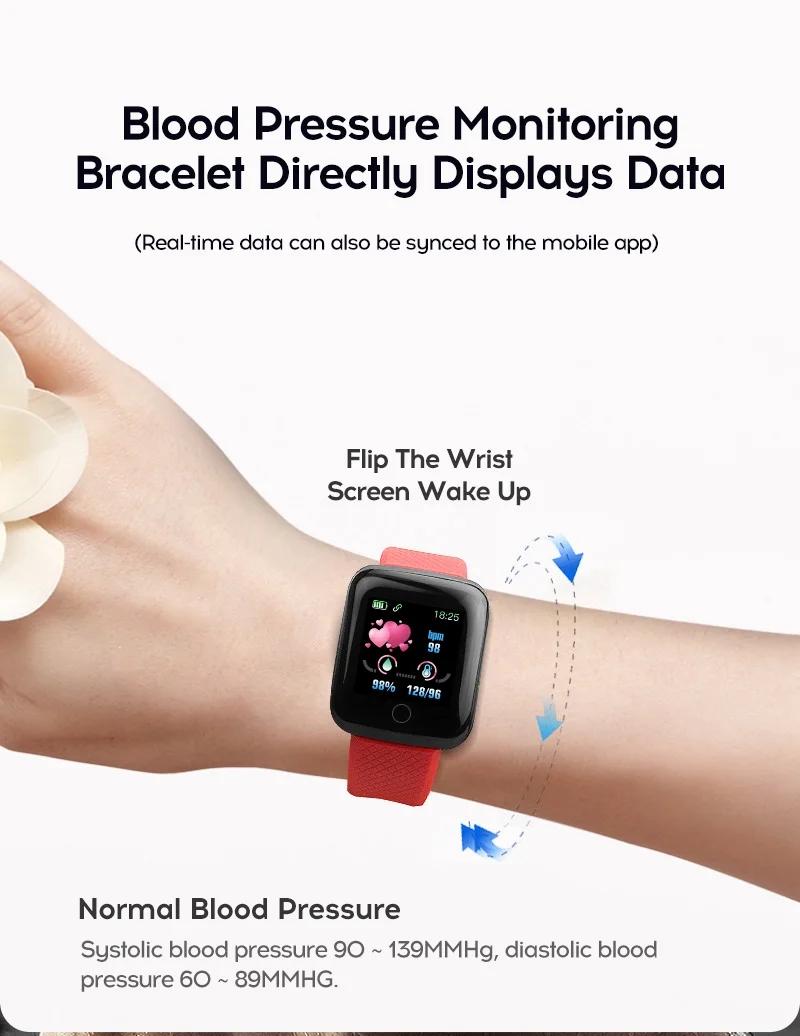 
2021 new trending D13 smartwatch with bluetooth 4.0 heart rate smart watch 116 Plus smart bracelet for iphone 