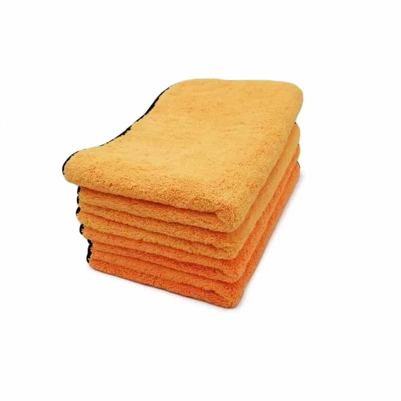 Selections multifunctional orange wrapped towels with microfiber high and low piles towels
