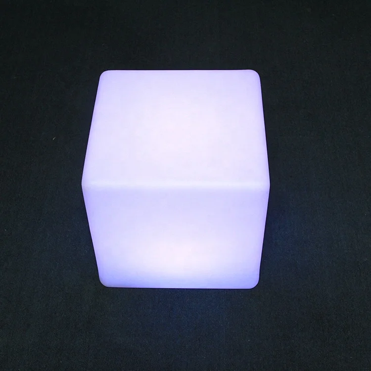 High Quality Outdoor Decor Led Cube Chair Table Cube Seat