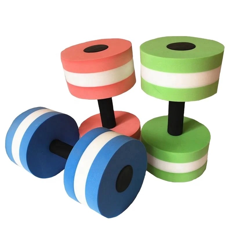 
Newest EVA High Foaming Aquatic Dumbbells Swimming Water Dumbbells Water Barbell Innovations EVA-Foam Pink Green Blue & Custom 
