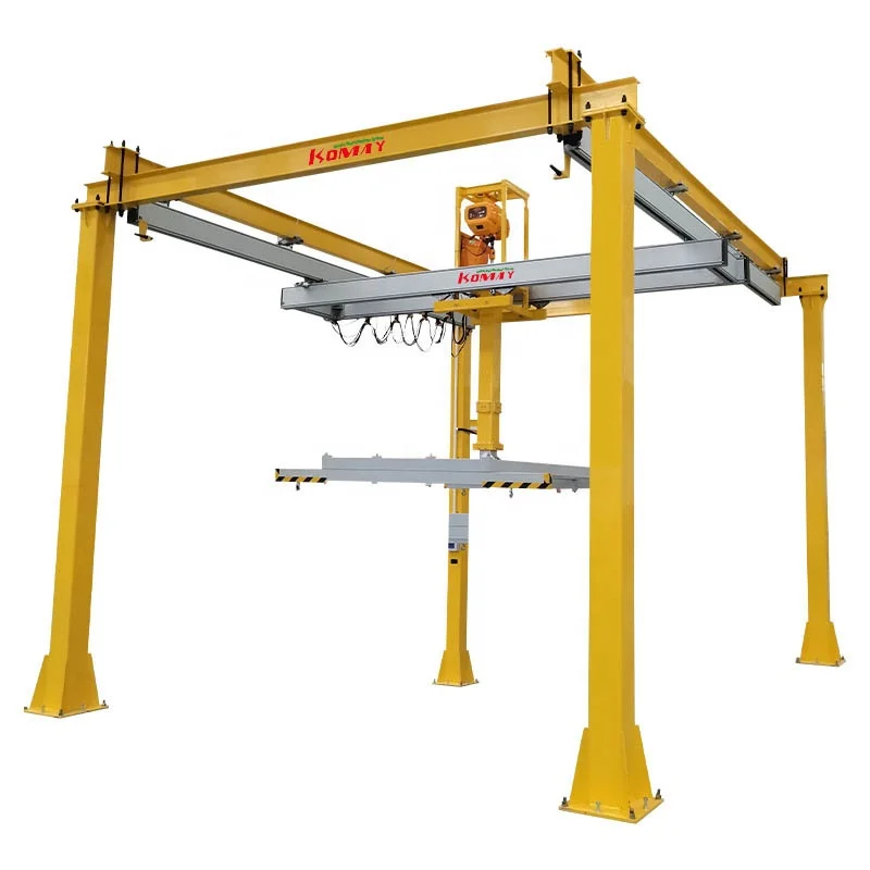 Pendent Control Construction Light Duty Lifting Machinery KBK Aluminium Bridge Crane 500kg 1000kg