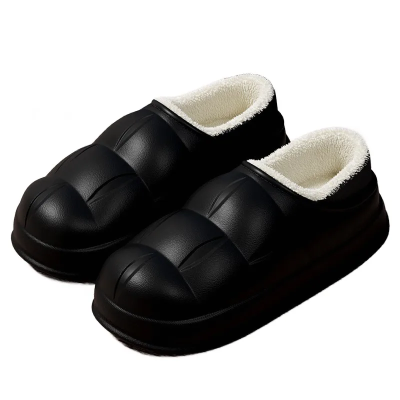 Wholesale high quality women men autumn and winter house warm waterproof slipper shoes
