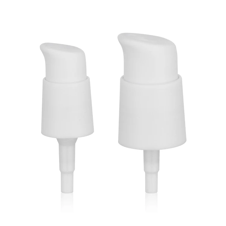 18/410 20/410 24/410 White Left-right Lock Treatment Cream Pump PP Plastic Lotion Pump Clip Lock For Cosmetic Foundation Bottle