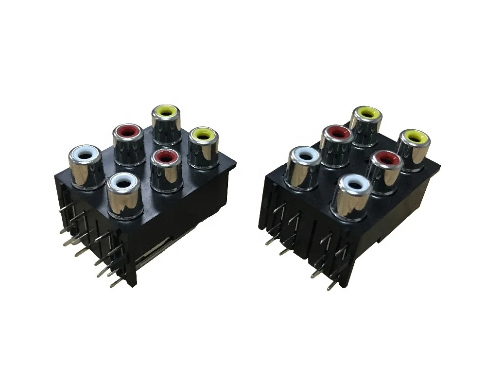 New arrival product multimedia displayer lotus RCA pin jack,AV audio stereo RCA connector