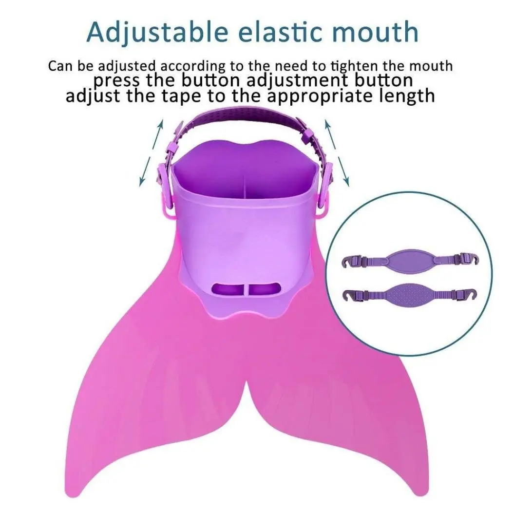 Hot Sale Mermaid Tails Swimming Fins Kids Swimwear With Monofin Swimming Flipper Diving Fins