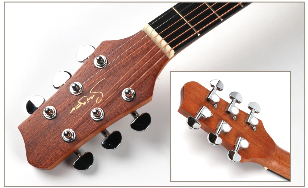 China factory OEM logo economical satin finishing travel mini 36 inch 3/4 Spruce top acoustic guitar