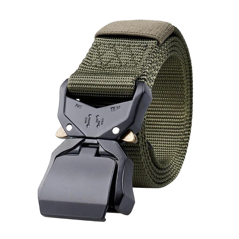 New alloy tactical belt Quick-release nylon belt for outdoor belts