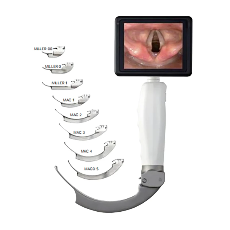 Portable Medical Visual Laryngopharyngeal Mirror 3.5 Inch OLED Screen Reusable Video Laryngoscope for ENT