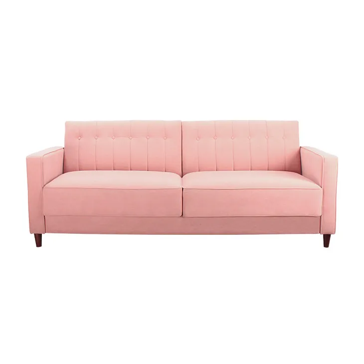 Customized Price 2 Seater Fabric Upholstered Reclining Folding Sofa Bed Furniture Sofa Beds Low Prices For Home Office