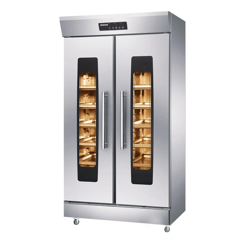 
The 18 plate automatic spray fermentation tank large-capacity double-door dough fermenting equipment 