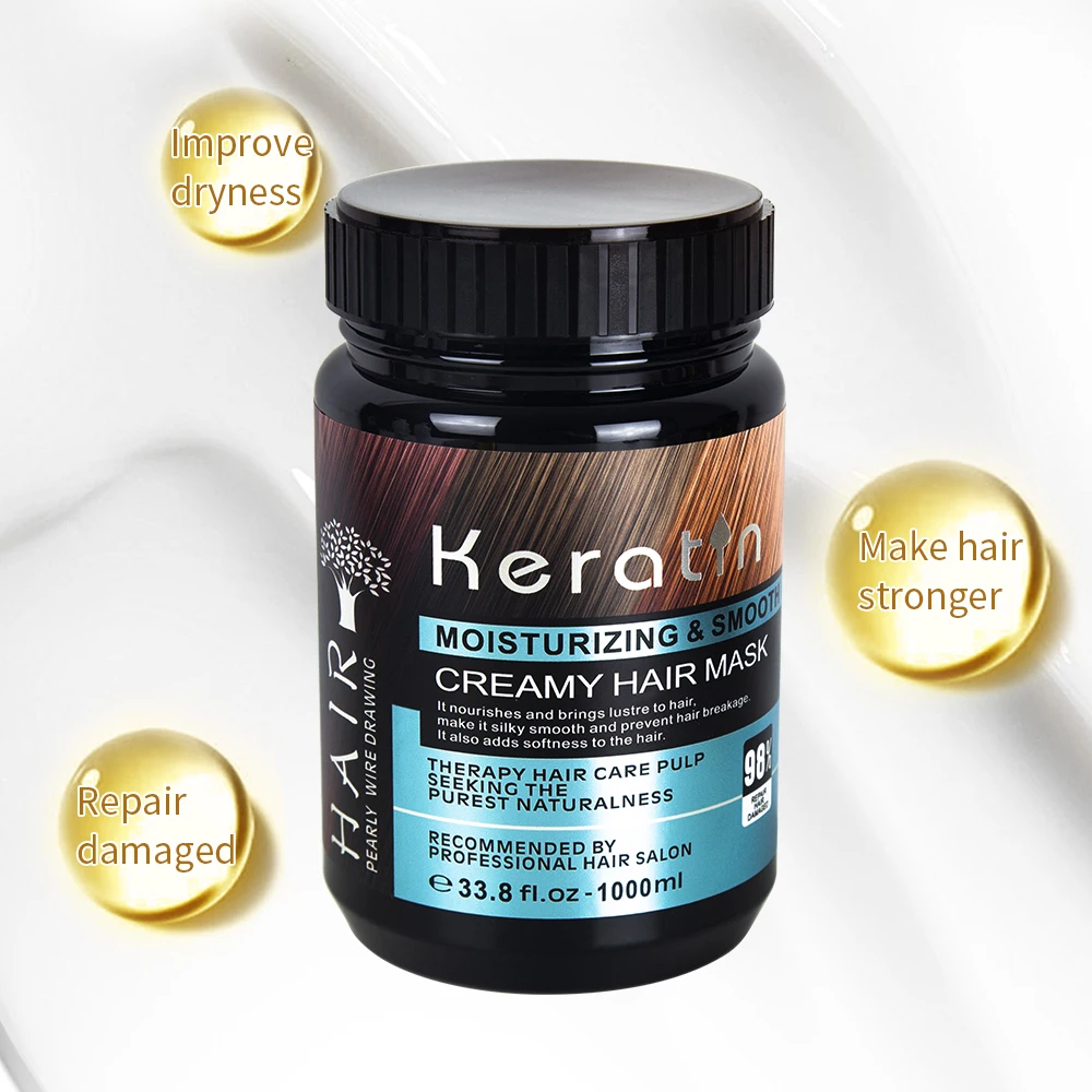 Hot selling 8 second repair hair mask deep conditioning organic coconut collagen treatment keratin hair mask