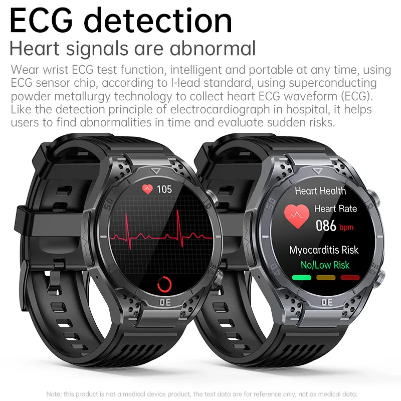 YTGEE Fashion JA01 Wearable Devices Smartwatch Watches 1.43 Inch AMOLED PPG ECG Blood Lipids Sugar Waterproof Smart Watch 2024
