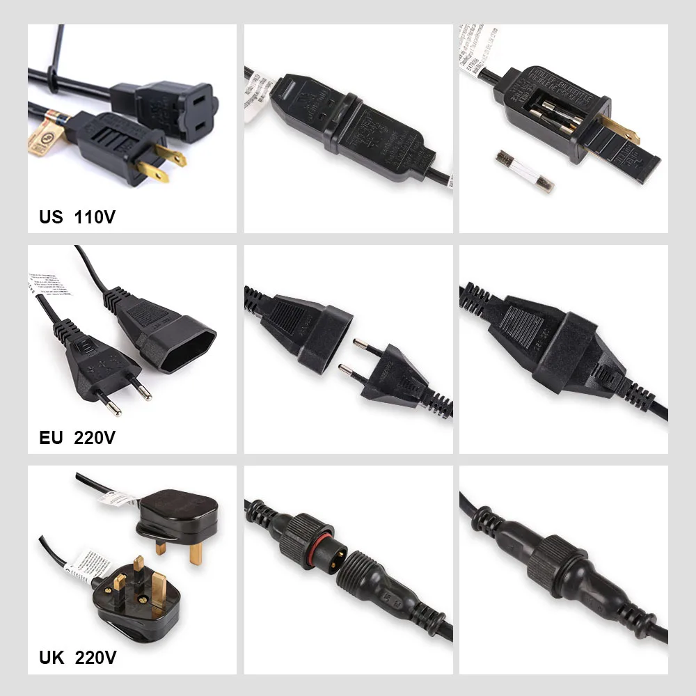 Black Outdoor String Lights 25 Feet G40 Globe Lights with E12 Socket Base Clear Glass Bulbs Waterproof Connectable Hanging Light