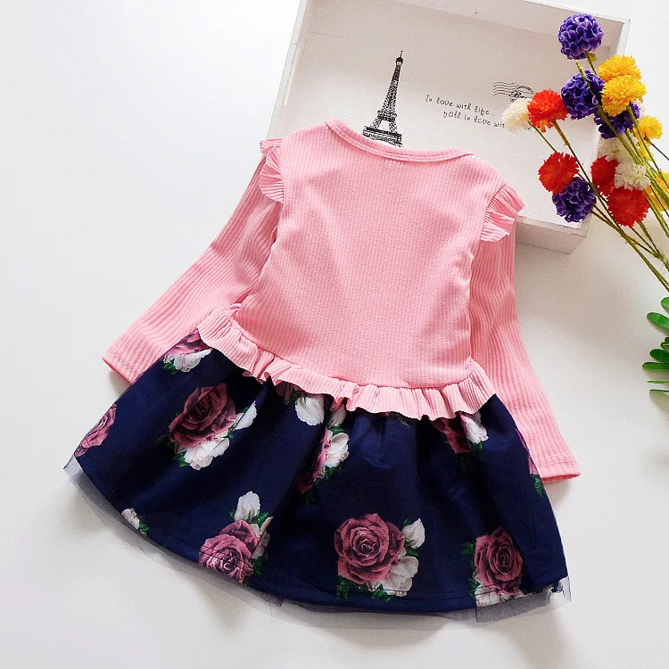 Kids Clothing Wholesale Kids Toddler Little Child Babies Cotton Tulle Girls White Dress Autumn And Winter For Children Girl