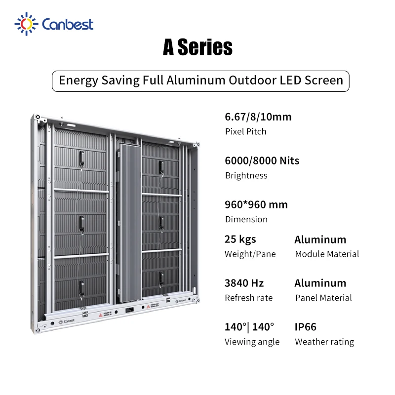 P10 Outdoor Wall Mount Advertising Digital Led Billboard Cabinet Custom Commercial Led Sign Display Screens Panel P6 Ecran Led