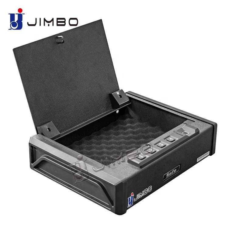 JIMBO Portable small gun safe metal material fingerprint lock hand gun safe
