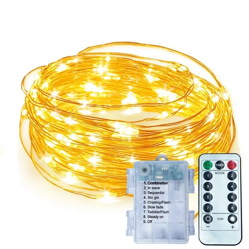 Wholesale Fairy Lights LED String 10M Twinkle Copper Wire Light LED Starry String Lights