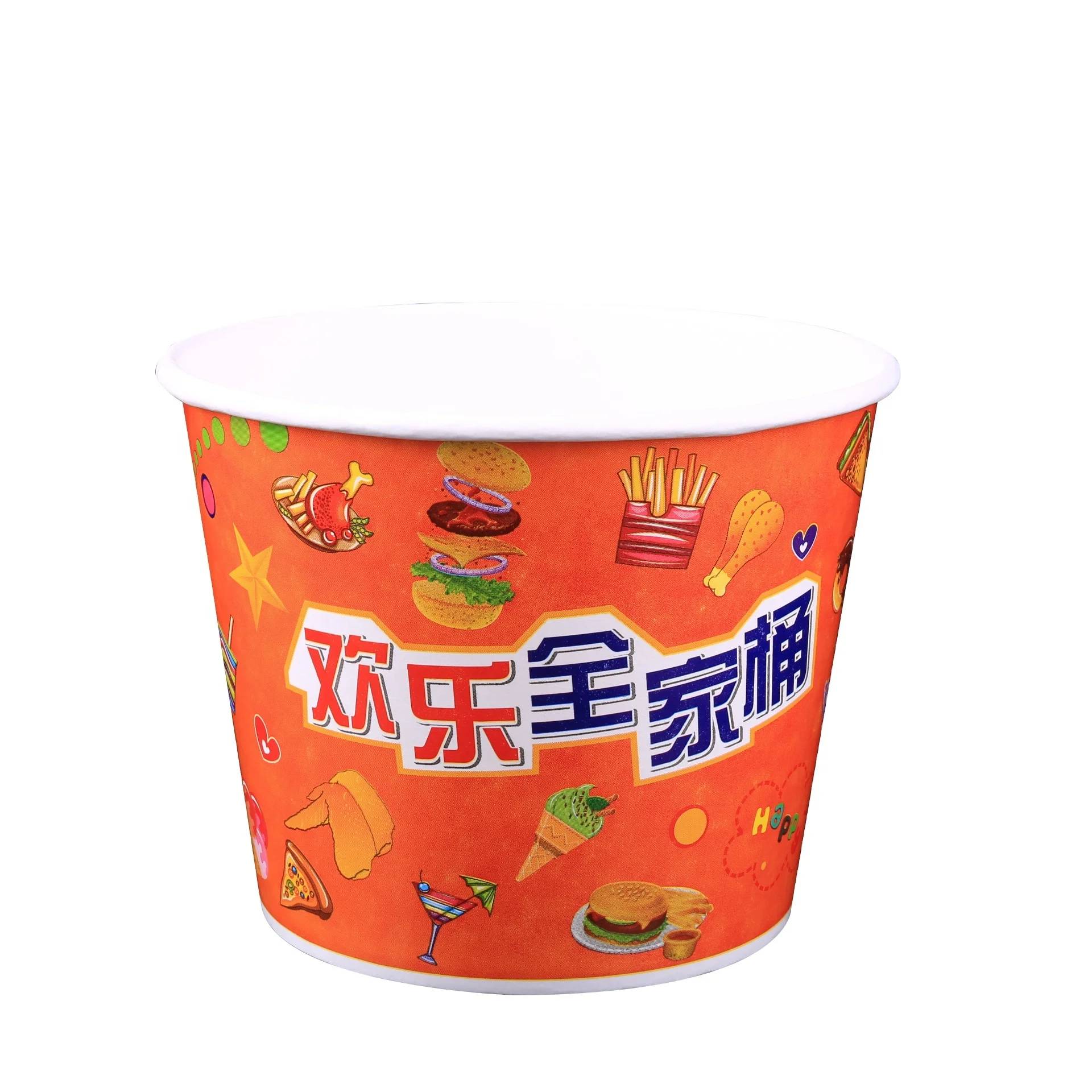 Paper Buckets Paper Popcorn Bucket Printed Paper Food Popcorn Buckets Factory
