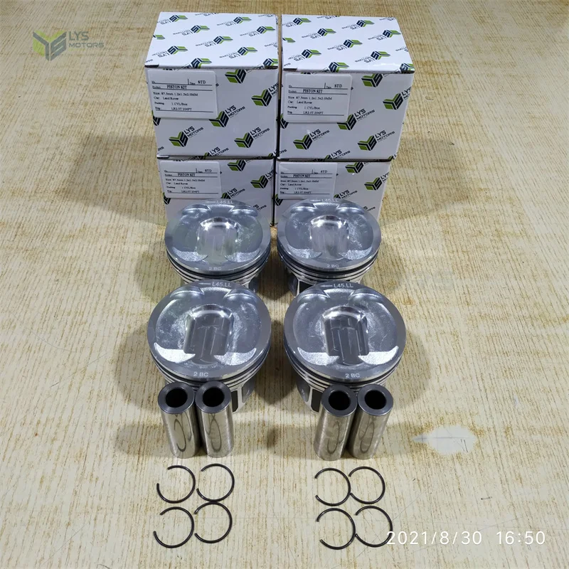 Piston kit piston ring for Land Rover Jaguar XF (_J05_ CC9) 2008- 2.0L 204PT 240HP 240PS 087134 800122610000