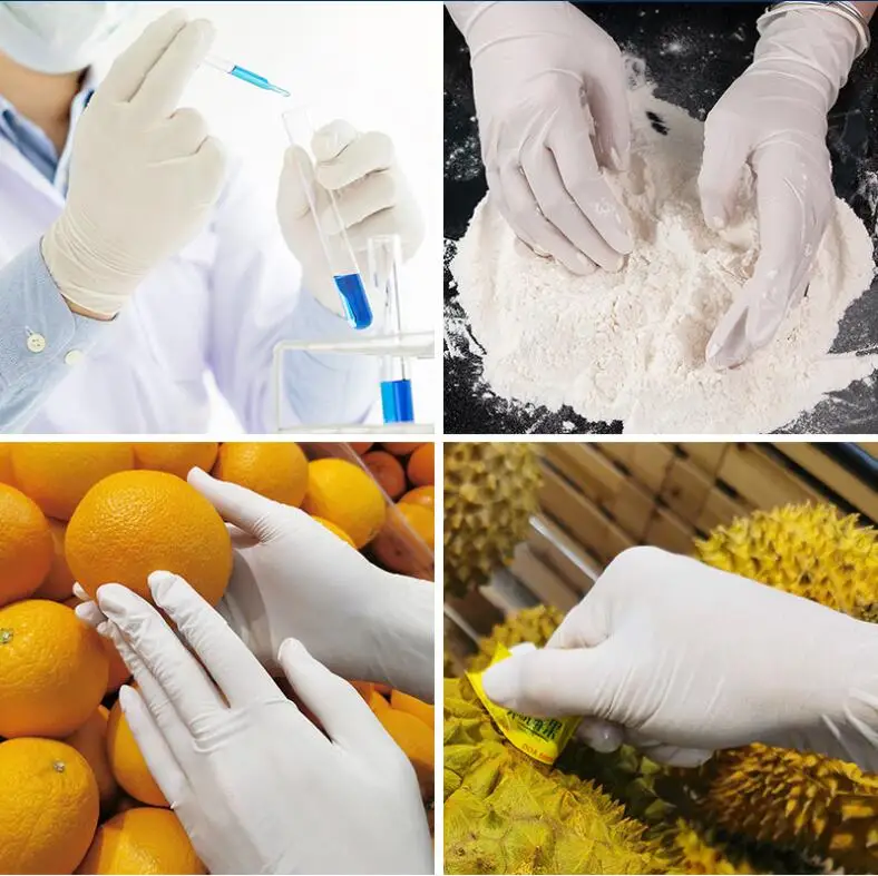 Factory Price Disposable Powder Free Non Sterile Safety Examination Latex Glove Cut Resistant